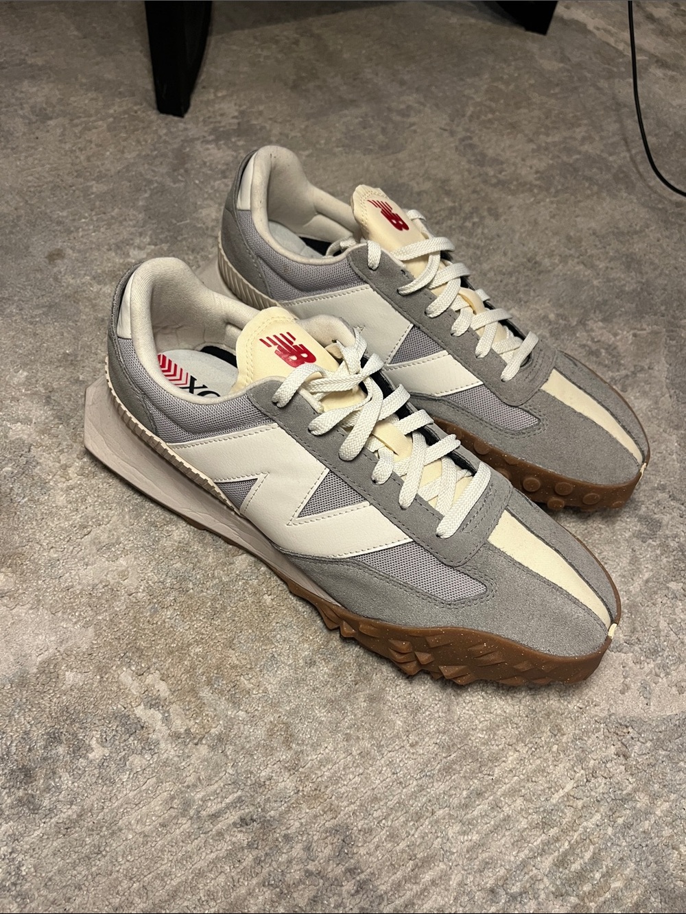New Balance XC-72 Men's Gray, Cream & Gum Retro-Style Sneakers
